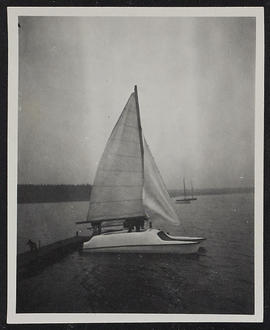 Photograph of a catamaran
