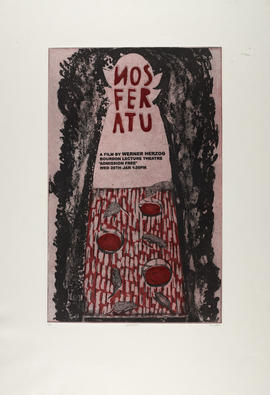 Poster for a film screening of 'Nosferatu'