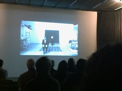 screening of 'Archive Of The New' a film collaboration by Bruce McLean, Donald Smith, and Debra Welch at White Cube Bermondsey