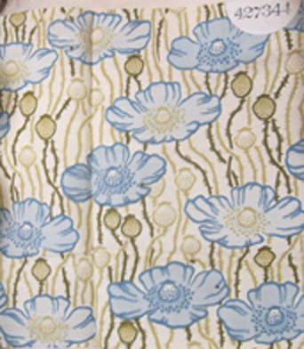 'Poppyland' furniture fabric registered by Liberty, February 1904 (BT 50/536/427344). Image courtesy National Archives