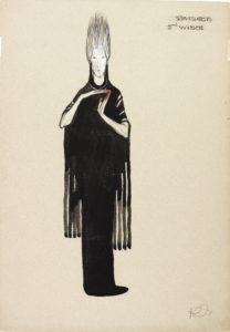 NMC096/U Costume design for the 2nd witch in Macbeth, but Dorothy Carleton Smyth, 1933