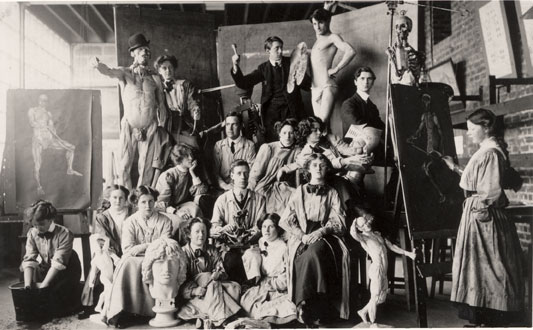 GSAA/P/1/783 – Photographs of students in the Anatomy Room, c1910