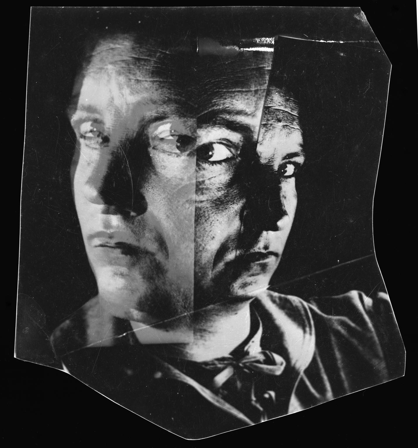 Photograph showing distorted image of Nigel Henderson by Nigel Henderson 1917-1985; © Nigel Henderson Estate, Photographic Rights © Tate 2014, CC-BY-NC-ND 3.0 (Unported), http://www.tate.org.uk/art/archive/TGA-9211-8-1-17-3-1