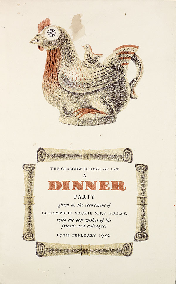 A Dinner Invitation, GSAA/EPH/1/1920s/9a