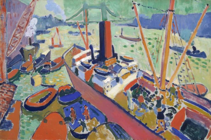 The Pool of London by Andr Derain. Image courtesy of Tate