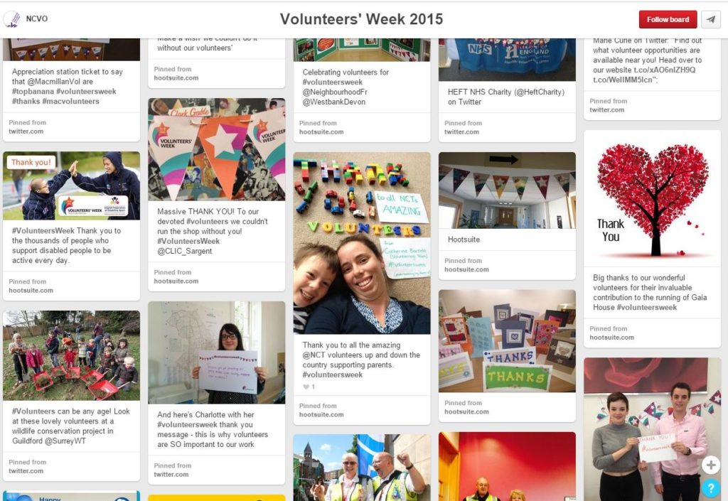 Volunteers' Week 2015 Pinterest Board