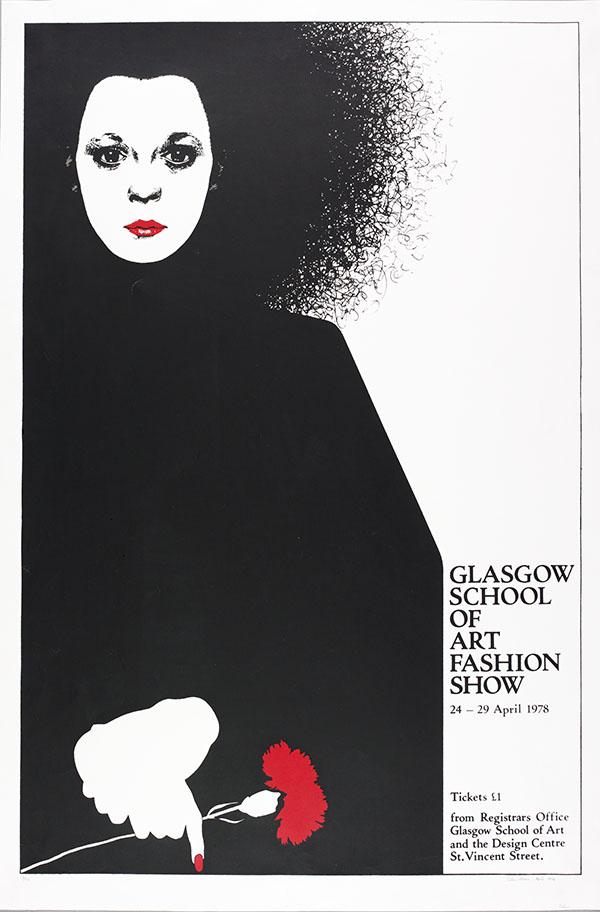 Poster for The Glasgow School of Art fashion show, April 1978 (Archive Reference: GSAA/EPH/10/58)