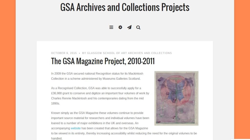 The GSA Magazine Project - GSA Archive Projects Website