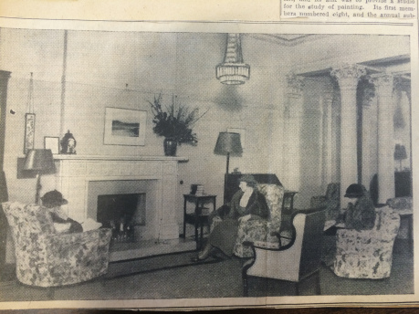 Ladies Drawing Room at Blythswood Square, Glasgow Herald, March 1936. Image courtesy of GU Feminist History