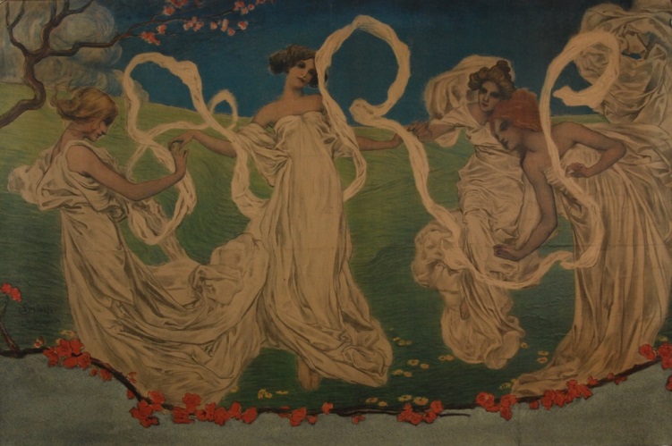 Decorative Art Poster by Leonardo Bistolfi exhibited at Turin in 1902, The Glasgow School of Art Archives and Collections (Archive reference: NMC/980)