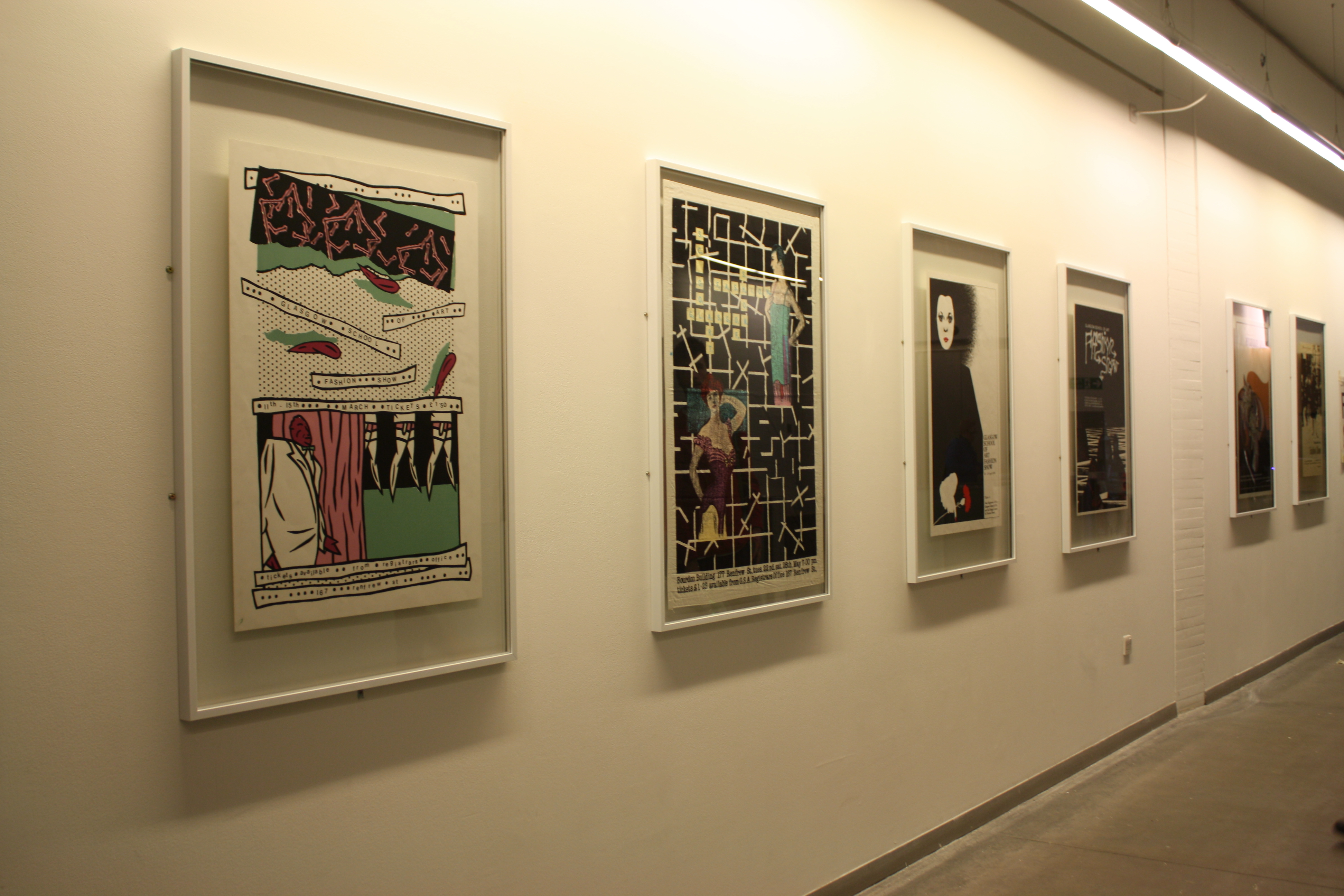 Fashion Show posters exhibited at The Glasgow School of Art Fashion Show 70th Anniversary, 1947 – 2017 Exhibition, Reid Building (GSAA/EPH/10)