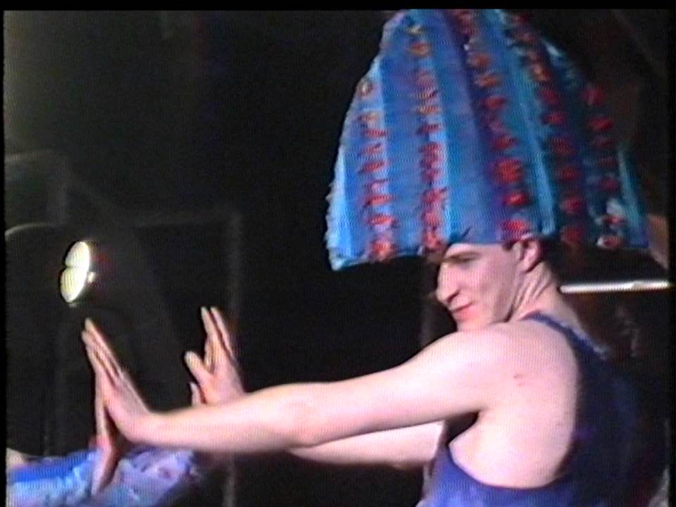 Still frame image from the 1986 GSA Fashion Show film footage. This material is currently being catalogued by our Skills for the Future Trainee Jennifer Lightbody. Read Jennifer’s introduction to her project here.