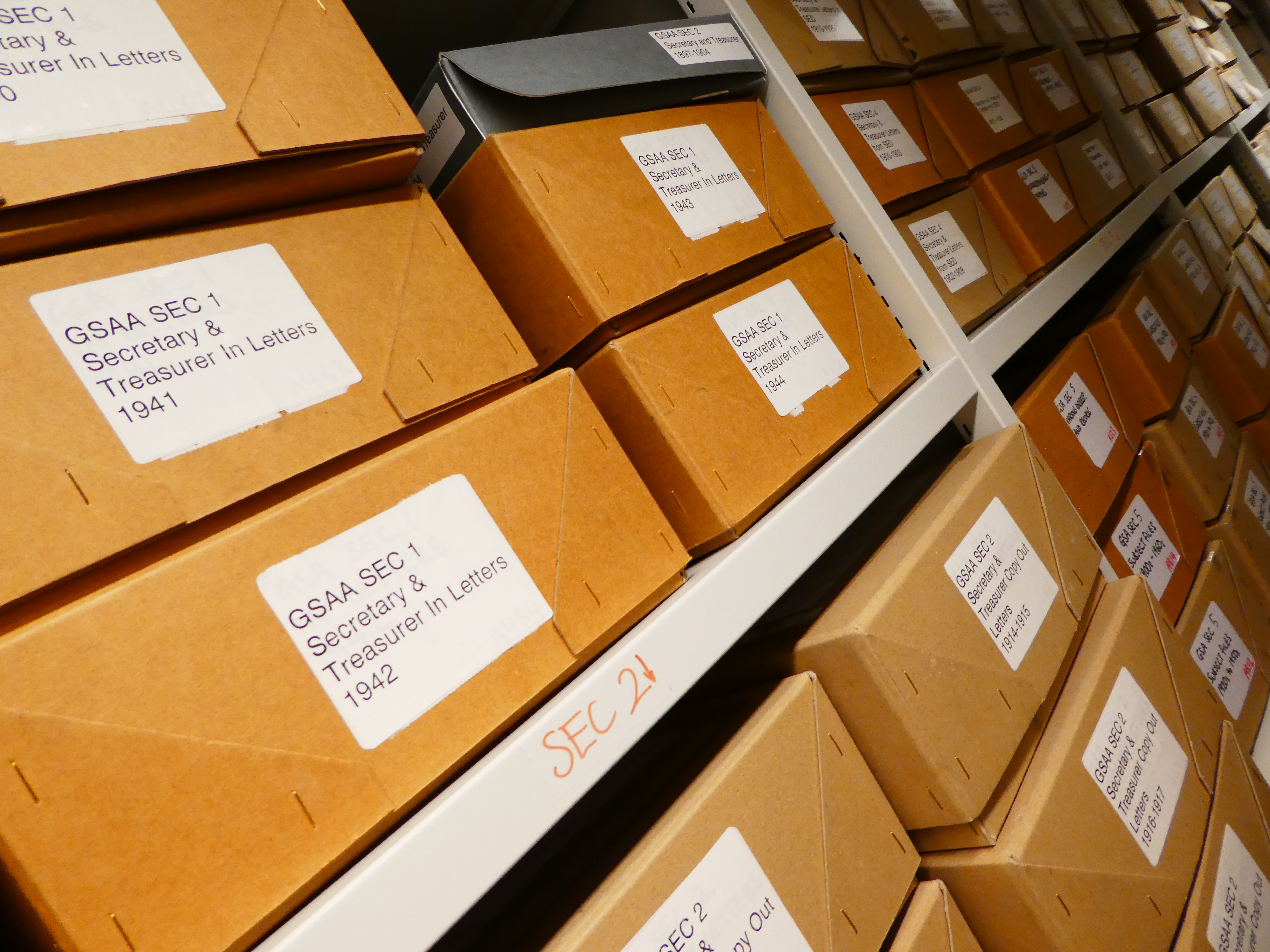 Our Secretary and Treasurers papers make up a great deal of our institutional archive!