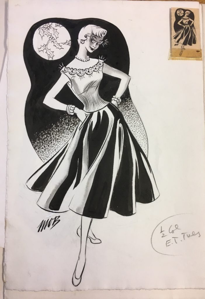 Fashion Illustration by Margaret Oliver Brown (Archive Reference: DC 051/2)